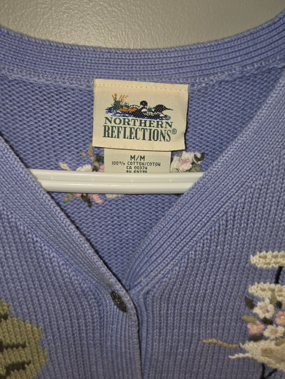 Vintage Cottagecore Northern Reflections Cardigan - Picture 2 of 6